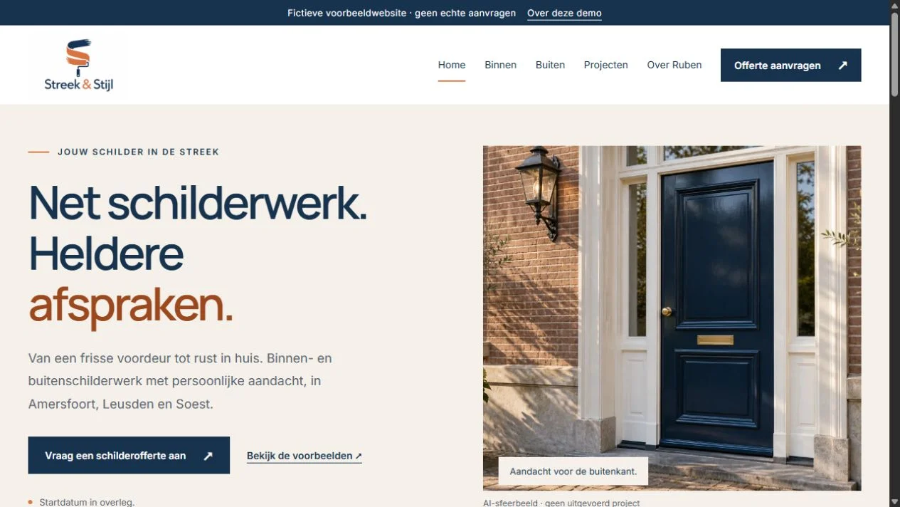 Homepage van Streek & Stijl